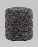 Пуф Stool Group с ящиком Hive S букле черный меланж, фото 2