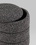 Пуф Stool Group с ящиком Hive XS букле черный меланж, фото 6
