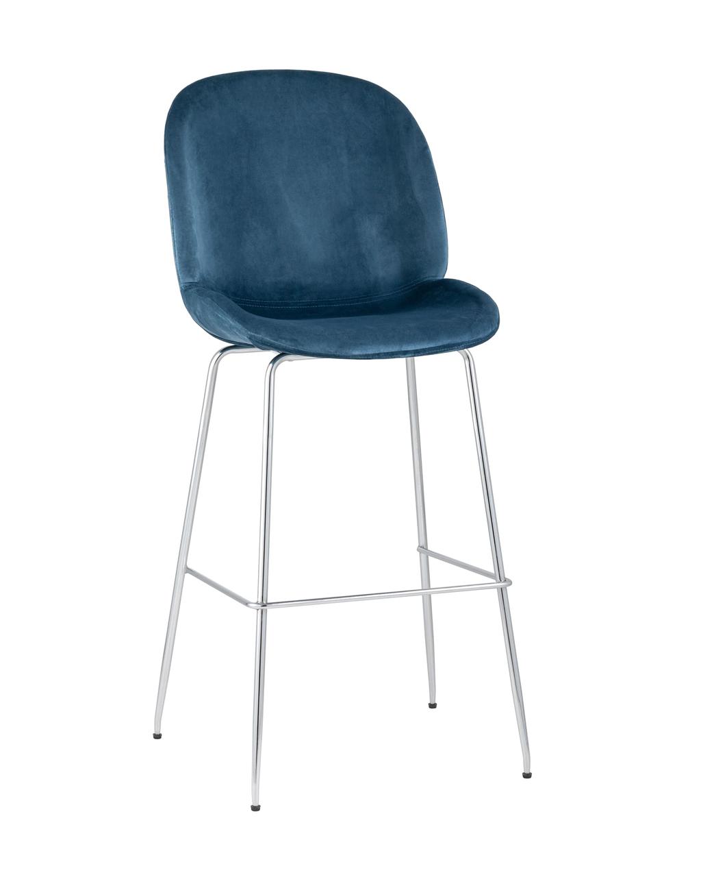 Стул барный Stool Group Beetle со спинкой маренго хромированные ножки