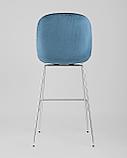 Стул барный Stool Group Beetle со спинкой маренго хромированные ножки, фото 5