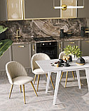 Стол Stool Group обеденный GUDI 120х75 белый деревянный массив гевеи, фото 3