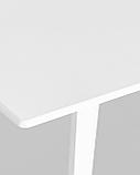 Стол Stool Group обеденный GUDI 120х75 белый деревянный массив гевеи, фото 7