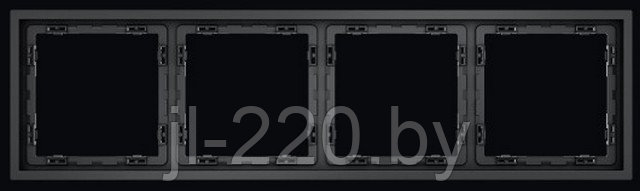 Рамка пластиковая VOLTUM S70 на 4 поста, графит