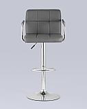 Стул барный Stool Group Малави серый, газ-лифт, обивка из искусственной кожи, фото 3