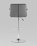 Стул барный Stool Group Малави серый, газ-лифт, обивка из искусственной кожи, фото 5
