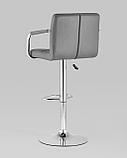 Стул барный Stool Group Малави серый, газ-лифт, обивка из искусственной кожи, фото 6