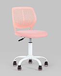 Компьютерное кресло Stool Group детское Анна розовый обивка сетка текстиль спинка пластик крестовина металл, фото 2