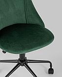 Компьютерное кресло Stool Group Сиана зеленый обивка велюр крестовина металл черный механизм регулировки, фото 10