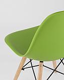 Стул Stool Group DSW зеленый, литой полипропилен, стальной каркас, массив бука, 4 шт., фото 9