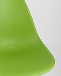 Стул Stool Group DSW зеленый, литой полипропилен, стальной каркас, массив бука, 4 шт., фото 10