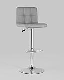 Стул барный Stool Group Малави LITE серый поворотно-подъемный механизм газ-лифт обивка сиденья из, фото 2