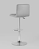 Стул барный Stool Group Малави LITE серый поворотно-подъемный механизм газ-лифт обивка сиденья из, фото 8