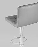 Стул барный Stool Group Малави LITE серый поворотно-подъемный механизм газ-лифт обивка сиденья из, фото 9