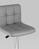 Стул барный Stool Group Малави LITE серый поворотно-подъемный механизм газ-лифт обивка сиденья из, фото 10