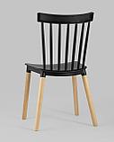 Стул Stool Group пластиковый Field черный ножки из массива бука, фото 10