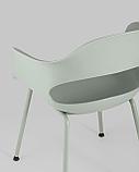 Стул Stool Group пластиковый Lady серо-зеленый ножки из окрашенного металла, фото 9