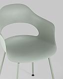 Стул Stool Group пластиковый Lady серо-зеленый ножки из окрашенного металла, фото 10