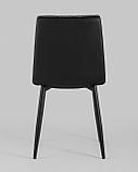 Стул Stool Group Юта серый обеденный обивка ткань каркас металлический черный, фото 7