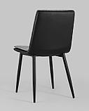 Стул Stool Group Юта серый обеденный обивка ткань каркас металлический черный, фото 8