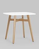 Стол Stool Group обеденный Target 80*80 черный ножки массив бука, фото 2