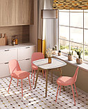 Стол Stool Group обеденный Target 80*80 черный ножки массив бука, фото 5