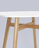 Стол Stool Group обеденный Target 80*80 черный ножки массив бука, фото 7