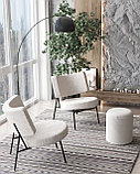 Кресло Stool Group Кресло District Lounge букле белый, фото 4