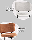 Кресло Stool Group Кресло District Lounge букле светло-серый, фото 3