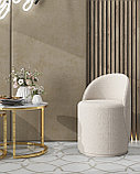 Пуф Stool Group Пуф Loreen вращающийся букле белый, фото 3