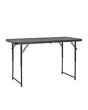 Стол Stool Group складной чемодан пластиковый Кейт 120 коричневый, стальной каркас, полиэтилен высокой