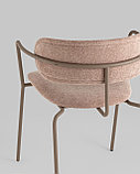 Стул Stool Group Стул Дженни букле бежевый каркас бежево-серый, фото 5