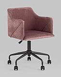 Стул офисный Stool Group Jamal розовый обивка велюр, фото 2