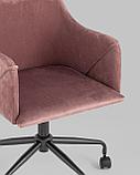 Стул офисный Stool Group Jamal розовый обивка велюр, фото 10