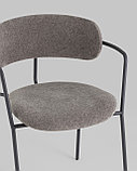 Стул Stool Group Стул Дженни букле темно-серый каркас антрацитово-серый муар, фото 6