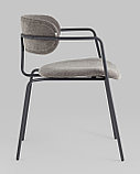 Стул Stool Group Стул Дженни букле темно-серый каркас антрацитово-серый муар, фото 8