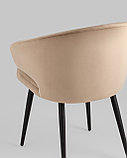 Стул Stool Group Стул с подлокотниками Codo велюр капучино, фото 6