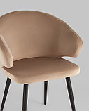 Стул Stool Group Стул с подлокотниками Codo велюр капучино, фото 7