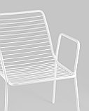 Стул Stool Group Дели металл белый с подлокотниками, фото 4