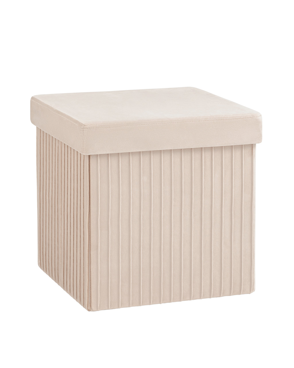 Пуфы Stool Group Store Square бежевый складной с ящиком