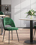 Стул Stool Group Меган велюр зелёный ножки металл черные, фото 3
