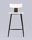 Стул полубарный Stool Group ANT пластиковый белый вставки экокожа, фото 6