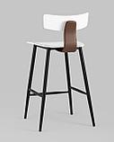 Стул полубарный Stool Group ANT пластиковый белый вставки экокожа, фото 8