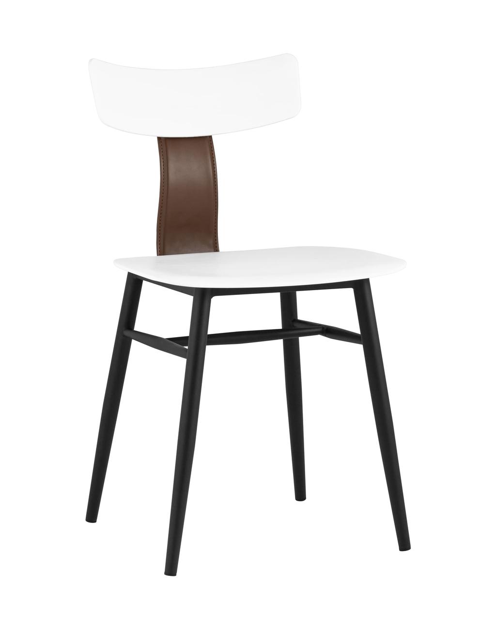 Стул Stool Group обеденный ANT пластиковый белый вставки экокожа