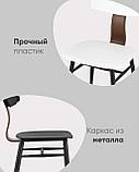 Стул Stool Group обеденный ANT пластиковый белый вставки экокожа, фото 5