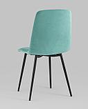 Стул Stool Group Oliver велюр морской ножки металл черные, фото 8