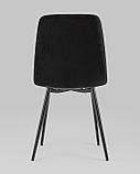 Стул Stool Group Oliver велюр черный ножки металл черные, фото 7
