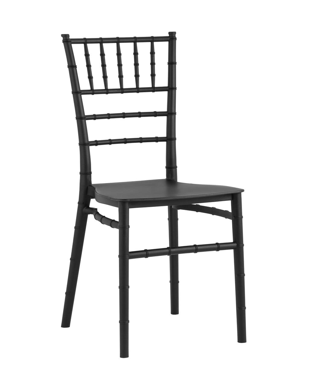 Стул Stool Group Chiavari (Кьявари) пластик черный обеденный для кухни