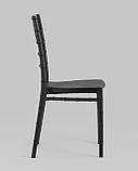 Стул Stool Group Chiavari (Кьявари) пластик черный обеденный для кухни, фото 7