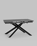 Обеденный стол Stool Group Альянс раскладной 140-200*90 темная керамика, фото 2