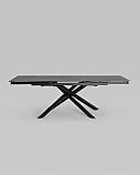 Обеденный стол Stool Group Альянс раскладной 160-240*90 темная керамика, фото 2